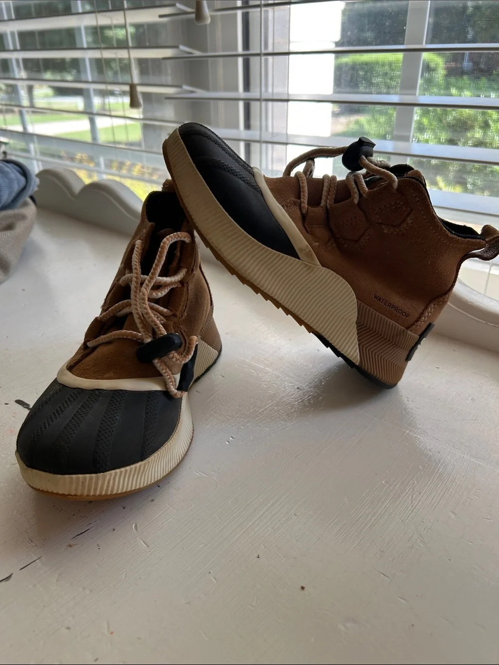 Sorel Kids Brown and Black Waterproof Duck Boots